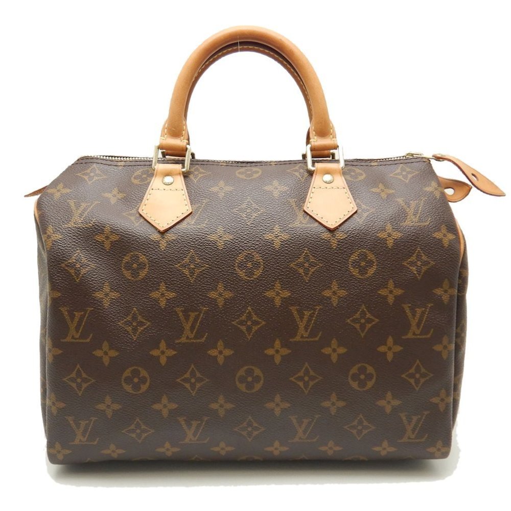 Louis Vuitton Monogram Speedy 30 Handbag Brown